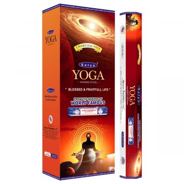 Yoga Incense Sticks, Satya Hex Pack - 6 Boxes x 20 Sticks